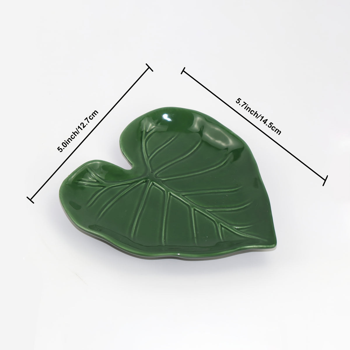 Ceramic Spoon Holder for Stove | Cute Leaf Design Kitchen Countertop Utensil Rack