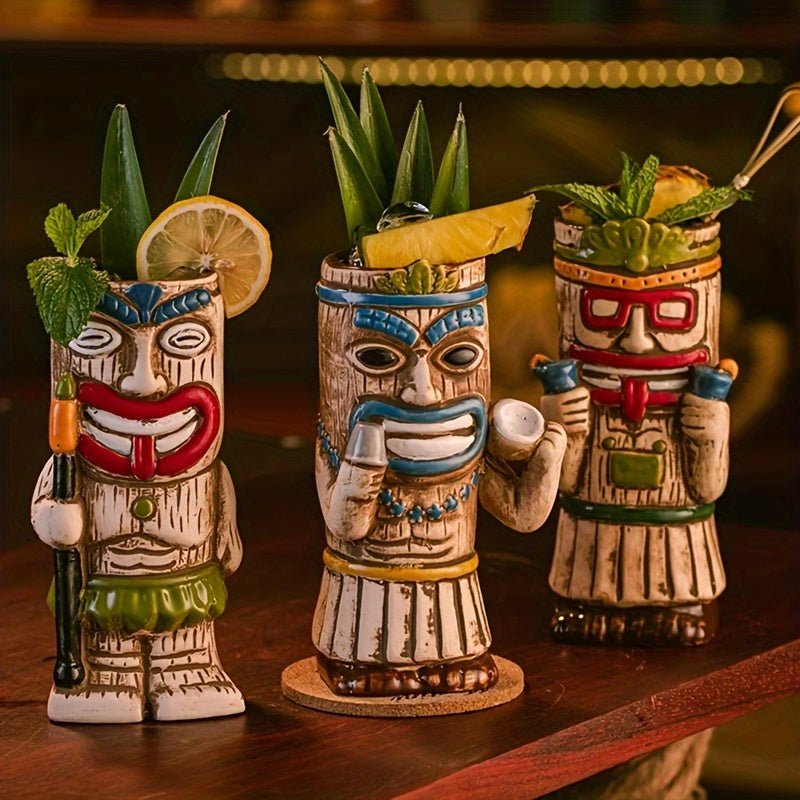 Hawaiian Tiki Ceramic Mug – Cocktail Drinking Cup for Bar, Pub, Club & Home Use