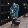 Ceramic Waterfall Incense Holder | Aesthetic Incense Burner for Home & Room Decor