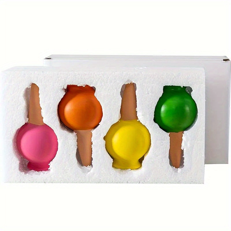 4-Pack Wine Bottle Shaped Terracotta Watering Globes | Automatic Plant Watering Bulbs for Vacations