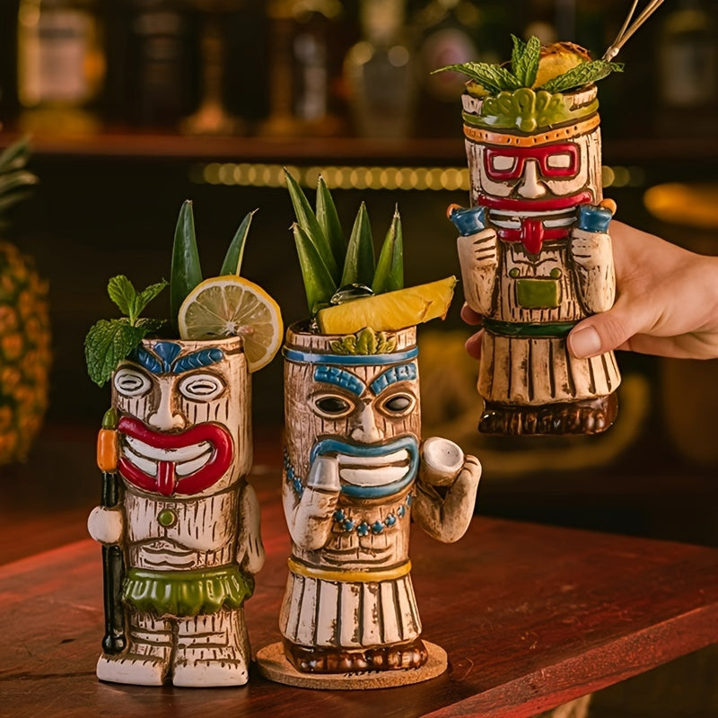 Hawaiian Tiki Ceramic Mug – Cocktail Drinking Cup for Bar, Pub, Club & Home Use