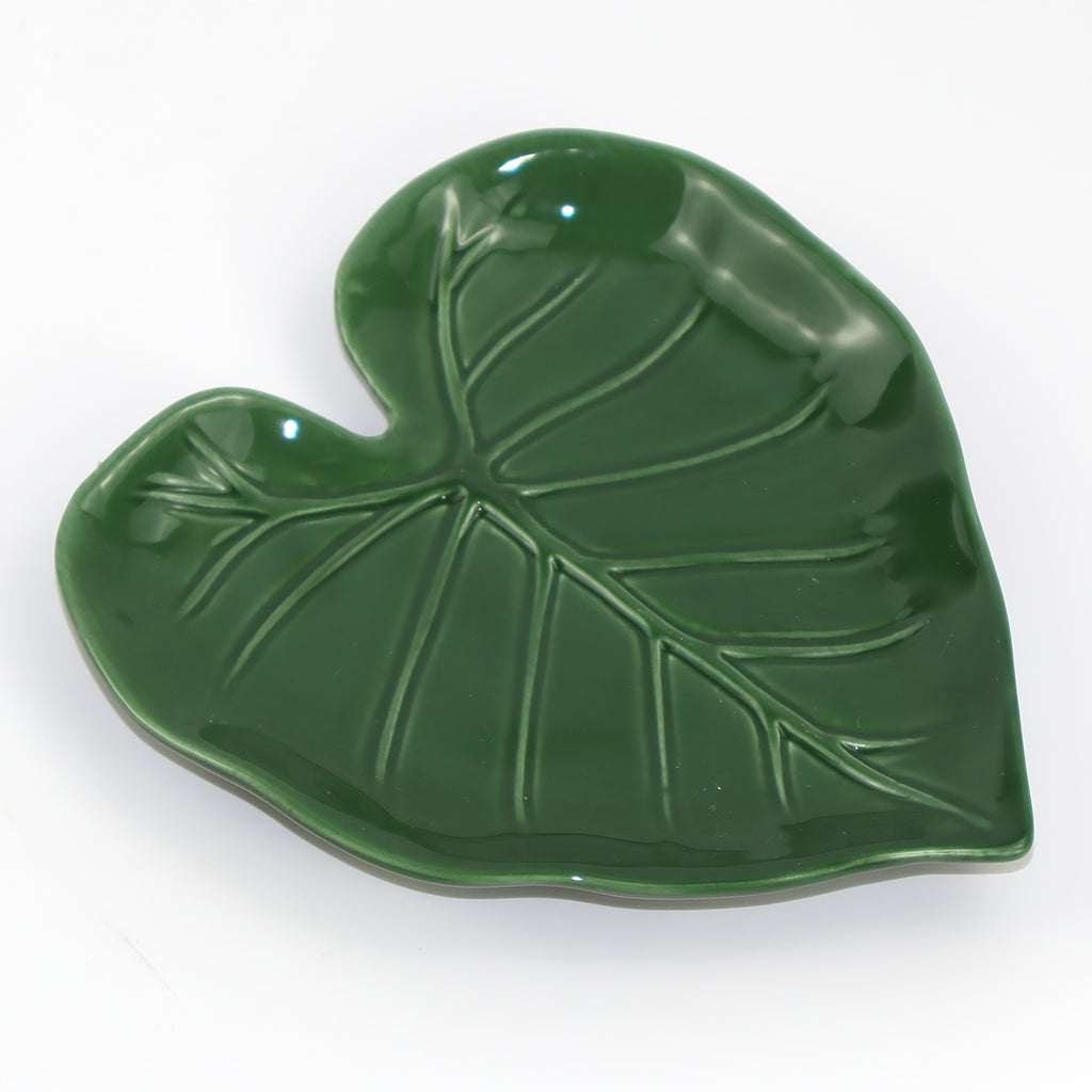 Ceramic Spoon Holder for Stove | Cute Leaf Design Kitchen Countertop Utensil Rack