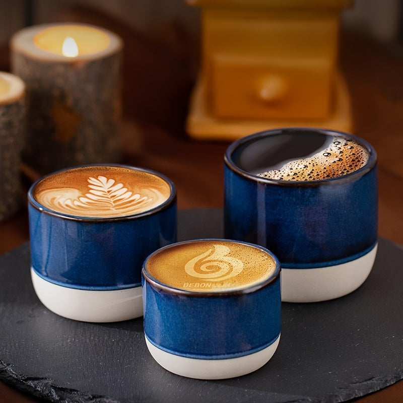 Middle Eastern Coarse Pottery Espresso Cup | Colorful Ceramic Kung Fu Tea Tasting Cup