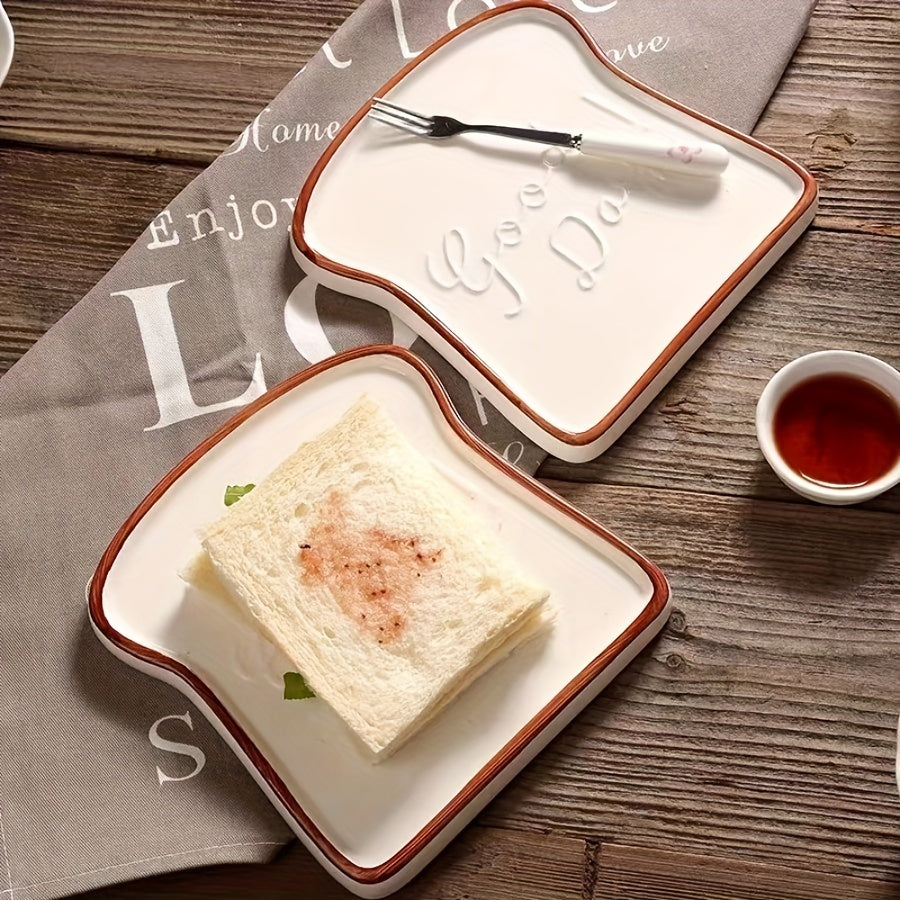 Scallop Ceramic Plate Set (1/2 Pack) – Multipurpose Dishes for Breakfast, Steak, Pasta & Sushi