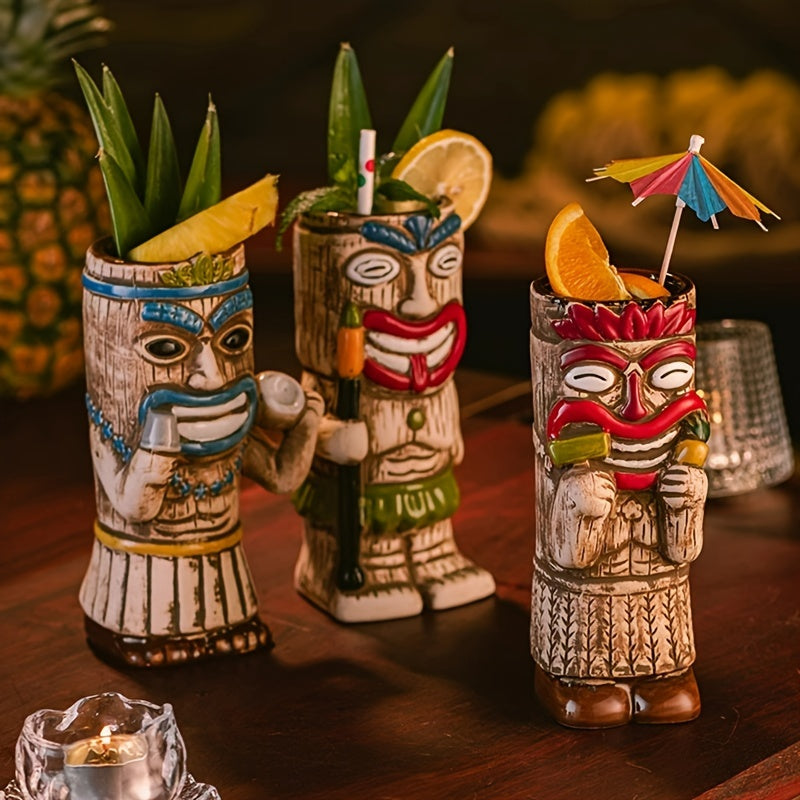 Hawaiian Tiki Ceramic Mug – Cocktail Drinking Cup for Bar, Pub, Club & Home Use