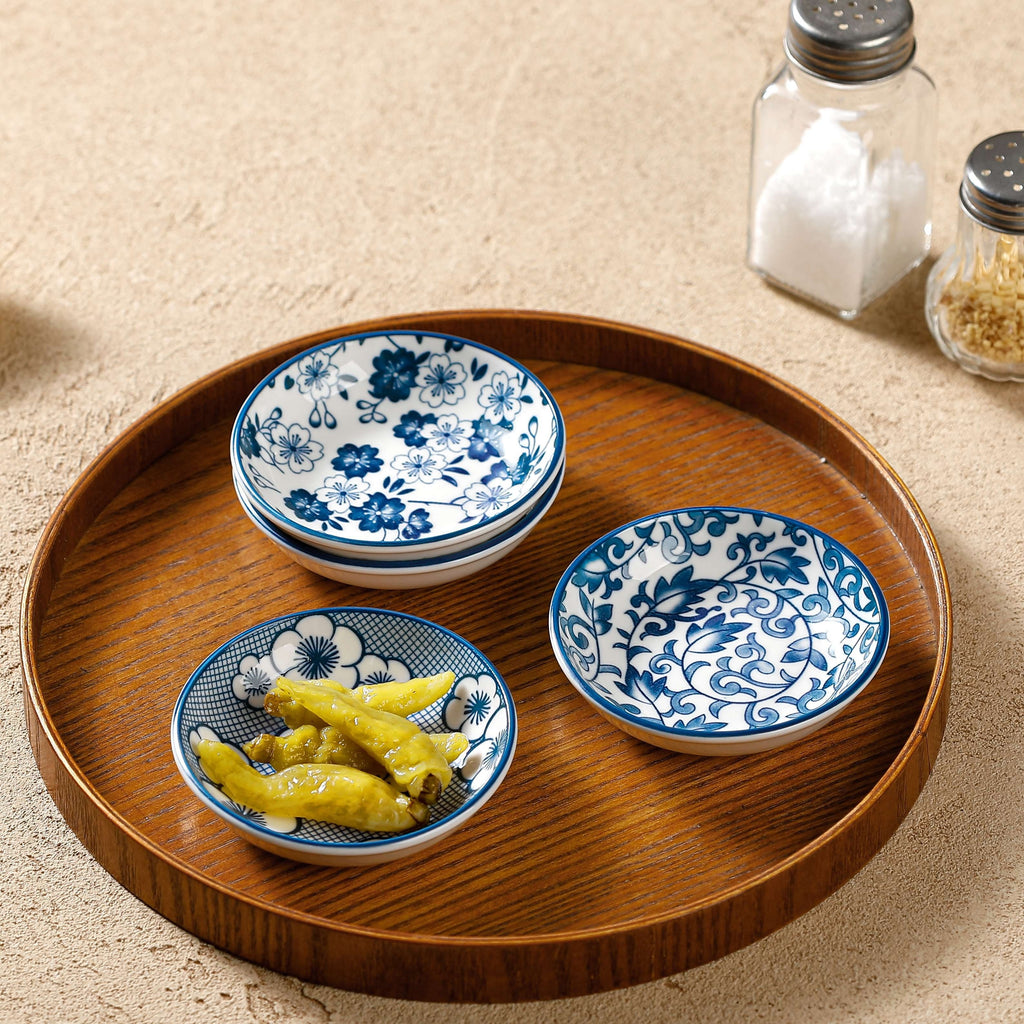 6-Piece Ceramic Seasoning Dish Set | Soy Sauce, Vinegar & Condiment Dishes for Home
