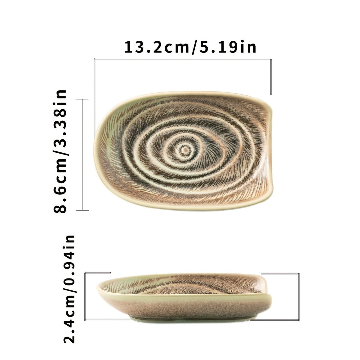 Long-Handle Ceramic Spoon Rest – Kitchen Utensil Holder for Soup Spoons, Spatulas & Rice Spoons