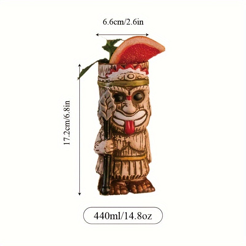 Hawaiian Tiki Ceramic Mug – Cocktail Drinking Cup for Bar, Pub, Club & Home Use