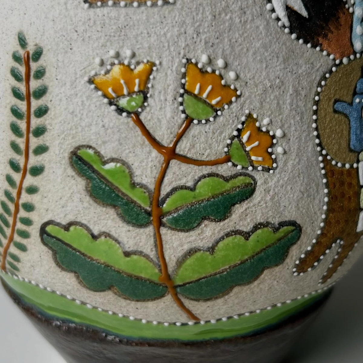 Handmade Ceramic Fox Pitcher with Picnic Scene | Whimsical Illustrated Pottery Jug | Cute Woodland Animal Decor | Unique Gift for Her