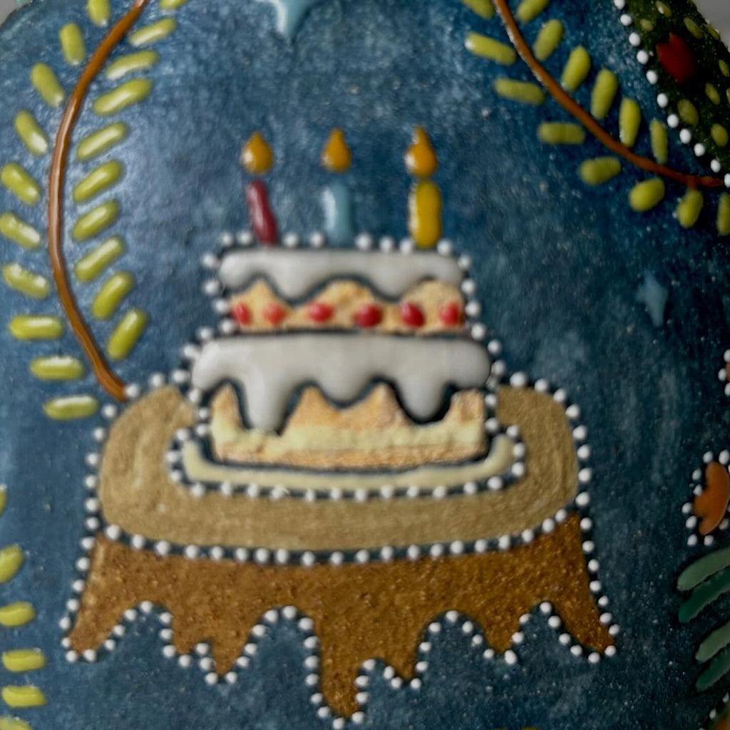 Handmade Ceramic Rocking Horse Vase with Handle | Whimsical Illustrated Pottery Jug | Cute Folk Art Home Decor | Unique Gift for Her