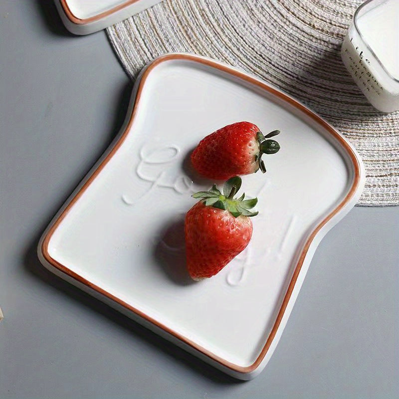 Scallop Ceramic Plate Set (1/2 Pack) – Multipurpose Dishes for Breakfast, Steak, Pasta & Sushi