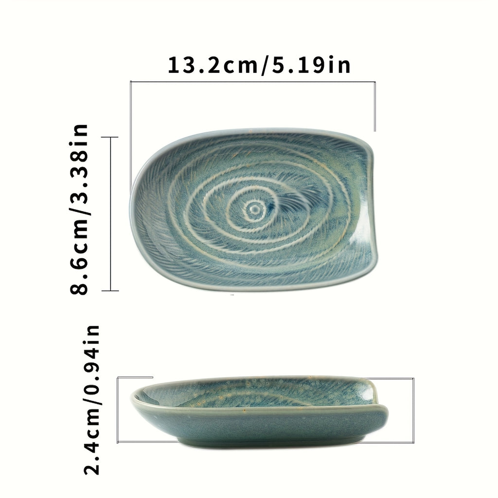 Long-Handle Ceramic Spoon Rest – Kitchen Utensil Holder for Soup Spoons, Spatulas & Rice Spoons