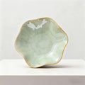 Elegant Ceramic Flower Plate | Jewelry & Trinket Dish for Dresser, Bathroom & Desk