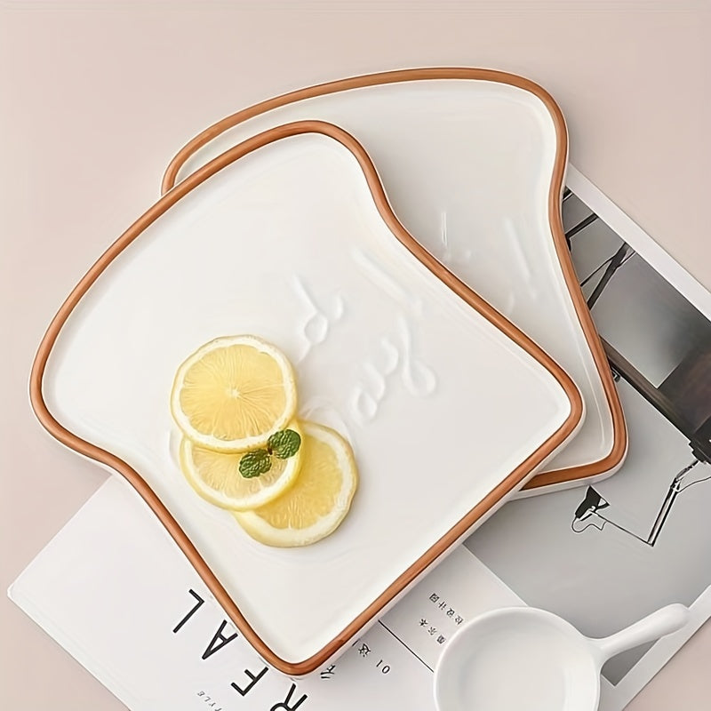 Scallop Ceramic Plate Set (1/2 Pack) – Multipurpose Dishes for Breakfast, Steak, Pasta & Sushi
