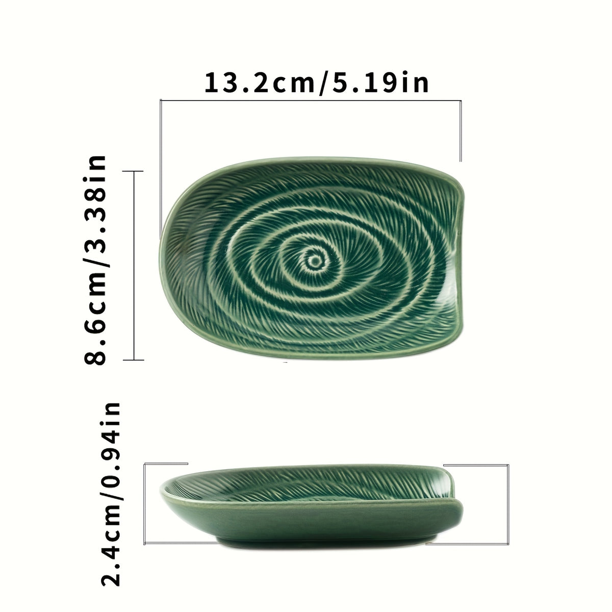 Long-Handle Ceramic Spoon Rest – Kitchen Utensil Holder for Soup Spoons, Spatulas & Rice Spoons