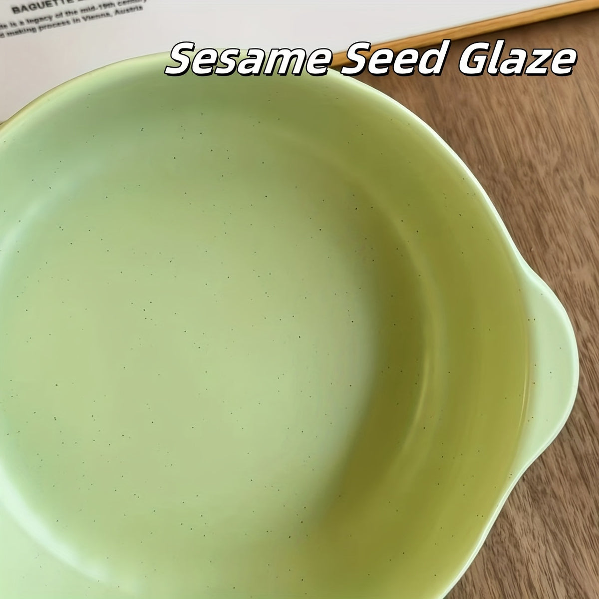 Double-Ear Ceramic Bowl | Large-Capacity Soup, Salad & Noodle Bowl, Oven & Microwave Safe