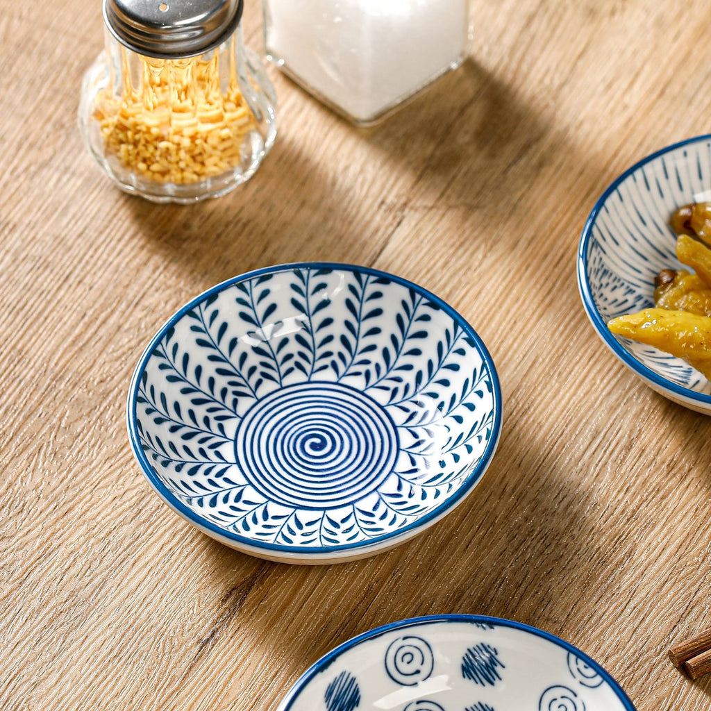 6-Piece Ceramic Seasoning Dish Set | Soy Sauce, Vinegar & Condiment Dishes for Home