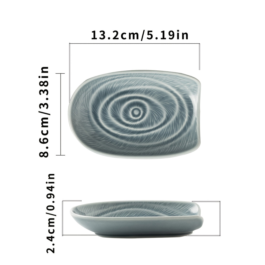 Long-Handle Ceramic Spoon Rest – Kitchen Utensil Holder for Soup Spoons, Spatulas & Rice Spoons