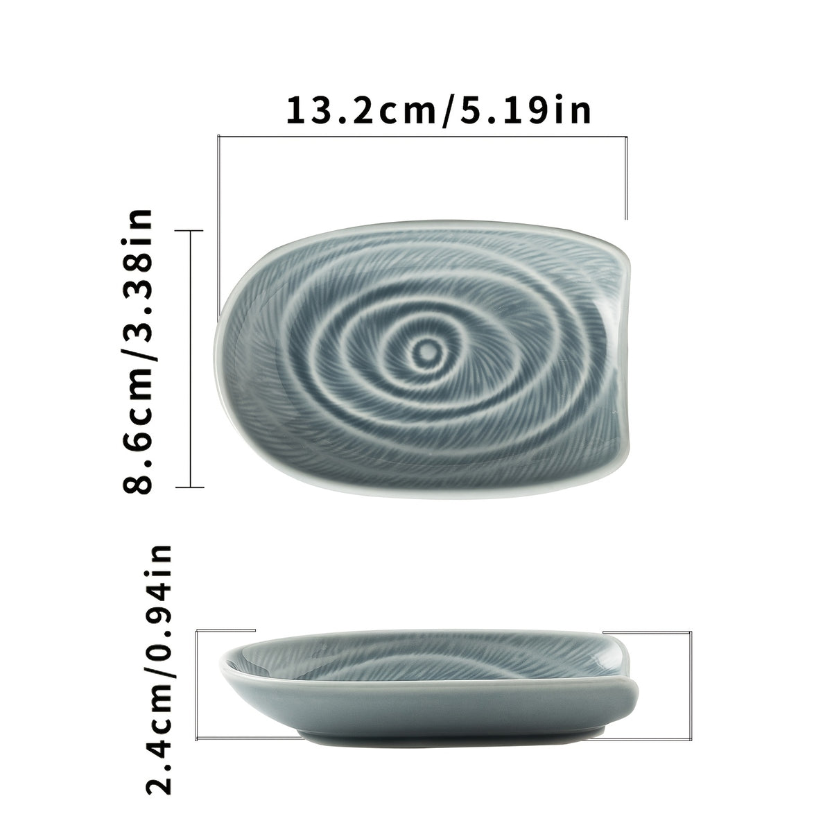 Long-Handle Ceramic Spoon Rest – Kitchen Utensil Holder for Soup Spoons, Spatulas & Rice Spoons