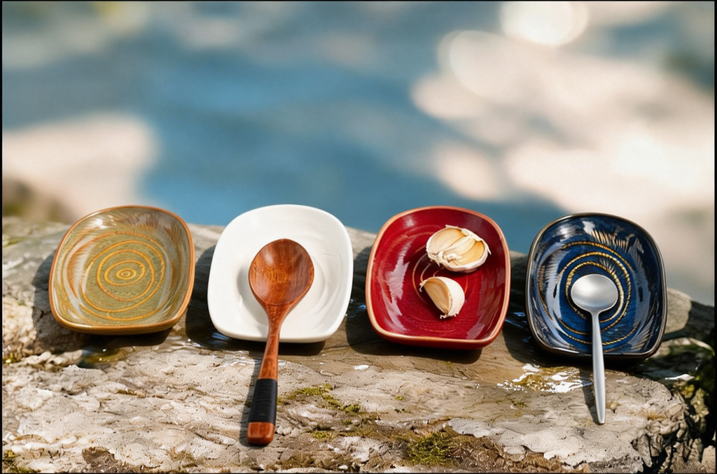 Long-Handle Ceramic Spoon Rest – Kitchen Utensil Holder for Soup Spoons, Spatulas & Rice Spoons
